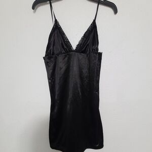 Dolls kill underground nights club exx black slip mini dress nighty lingerie